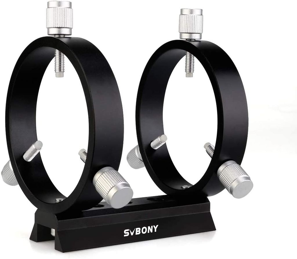 Svbony SV116 Leitrohrschellen 70mm mit Prismenklemmen Passend für 43mm bis 70mm Sucher Teleskop