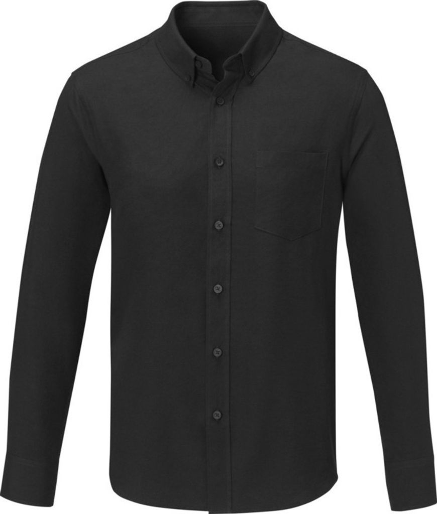 Elevate - "Pollux" Hemd für Herren Langärmlig PF3760 (L) (Schwarz)