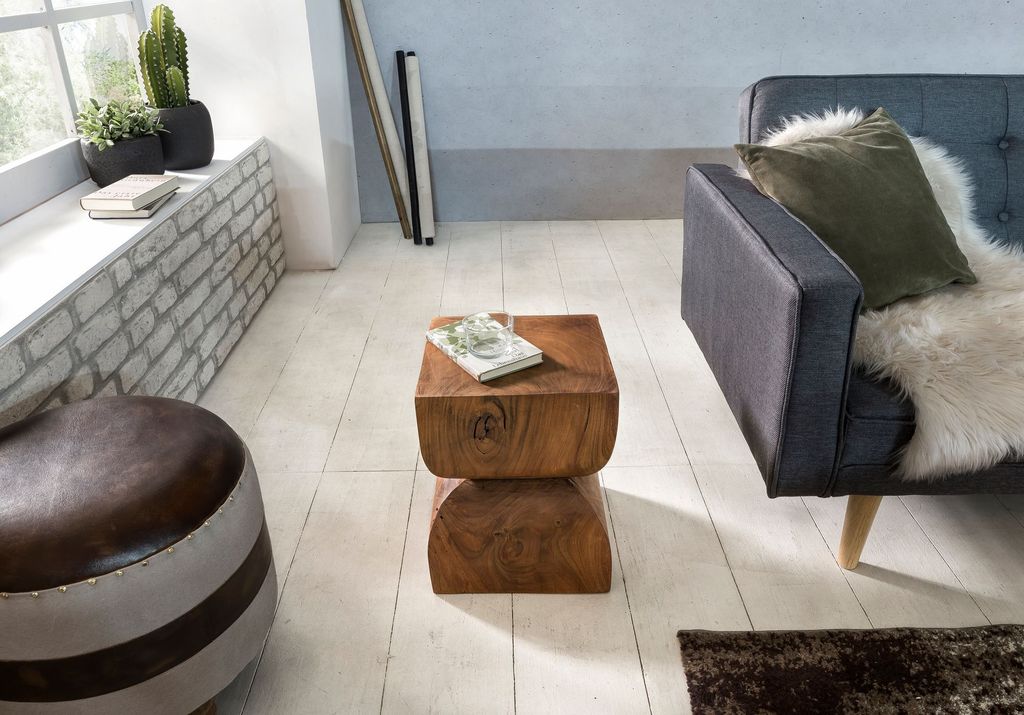 Stolík  wl1.562 sheesham masív 30x45x30cm rustikálny Obrázok produktu 7
