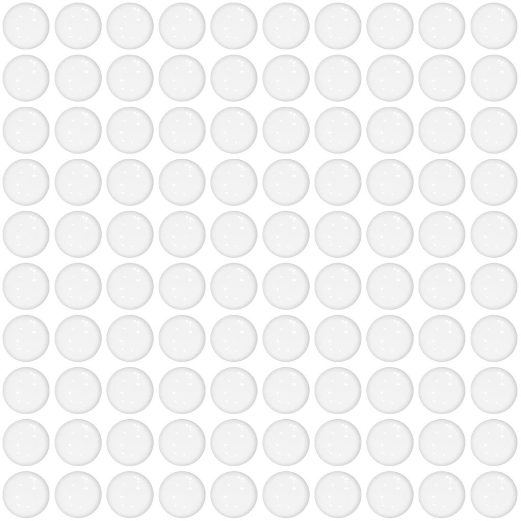 100 Stück transparente, selbstklebende Türstopper zur Wandmontage, transparente Türstopper zur Wandmontage, Türstopperdämpfer (weiß)