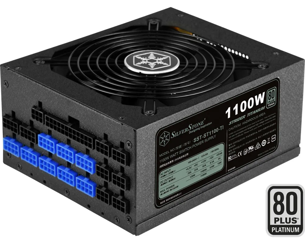 Bloc d'alimentation PC 1100W Silverstone SST-ST1100-TI v1.1 ATX Noir