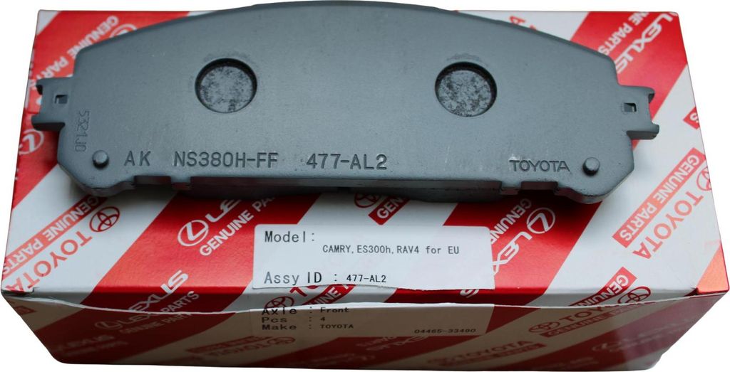 TOYOTA Camry Rav4 Bz4x Original Bremsbeläge vorne 04465-33490 OE