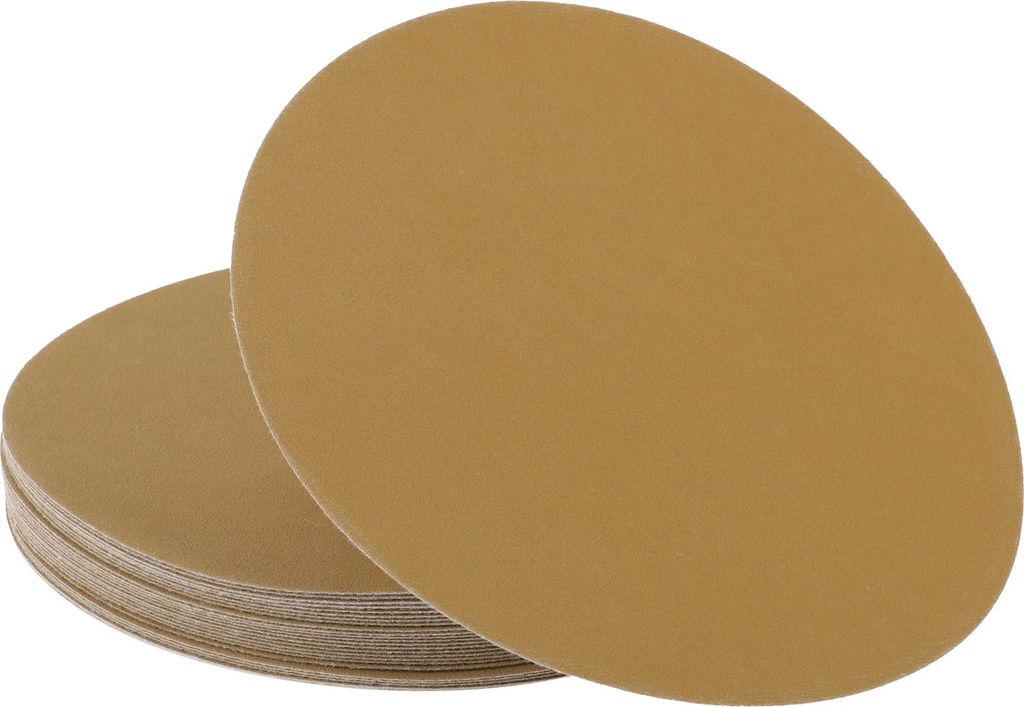 Schleifscheiben 9 Zoll 150 Körnung Rund Klett-Schleifpapier Kraftpapier Gelb 25 Stück