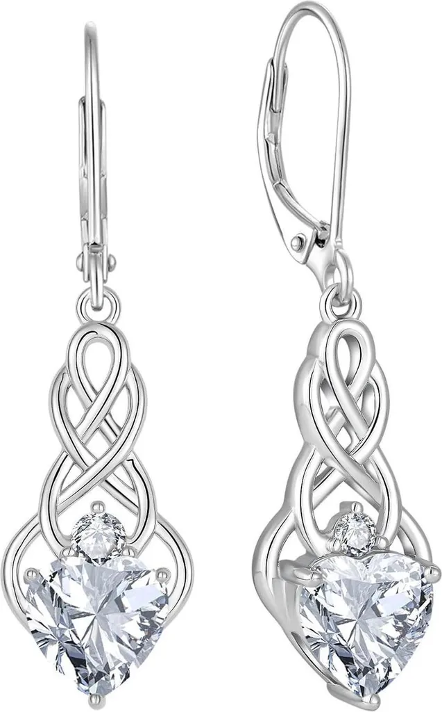 Boucles d'oreilles Argent 925 Nœud Celtique : Cadeau Idéal Femme
