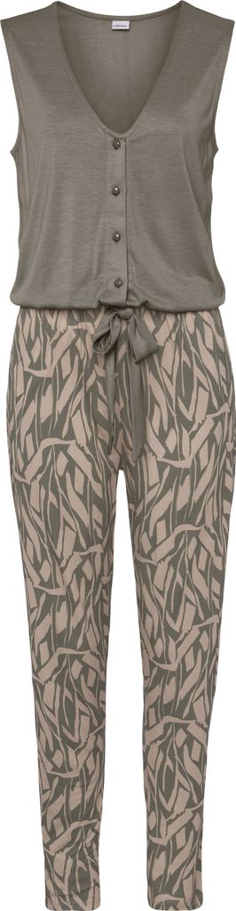 Buffalo Overall khaki-sand bedruckt Größe 46