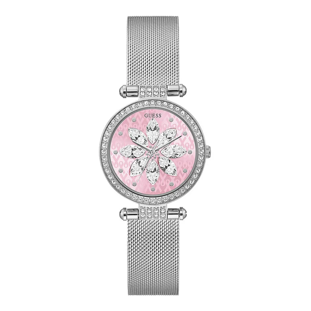 Montre Guess GW0032L3 Anti-Rayures en Acier Rose Doré pour Femme Active