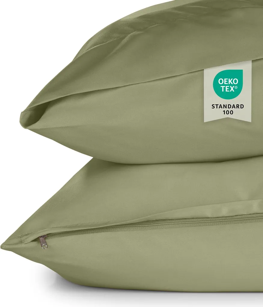 Blumtal federa 40x 80 cm in set di 2 morbidi 40x80 - federa lavabile verde