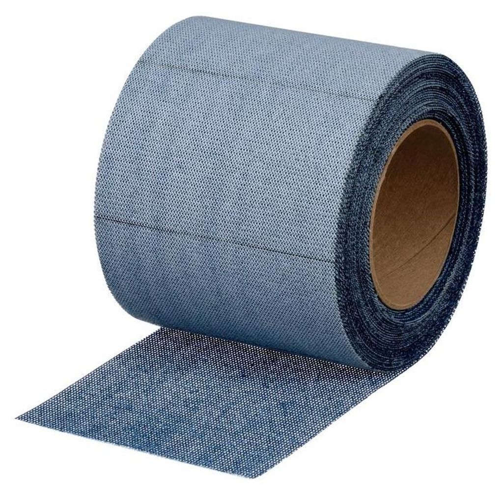 3M Gitternetz Schleifstreifen Blau auf Rolle, 115 mm x 10 m, 180, 36473 | Packung (1 Rolle)