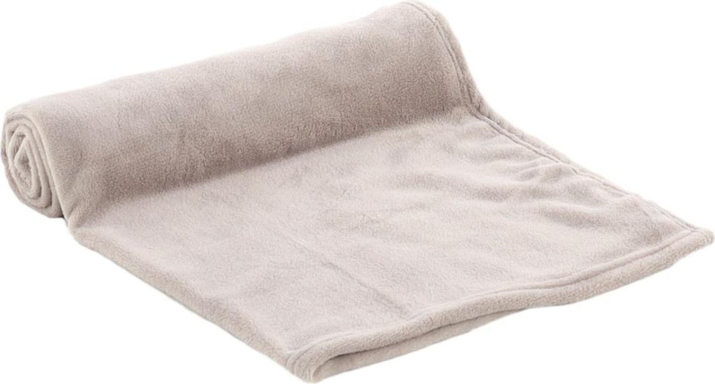 Flamingo Decke Nardo rechteckig beige, Maße: 70 x 100 cm