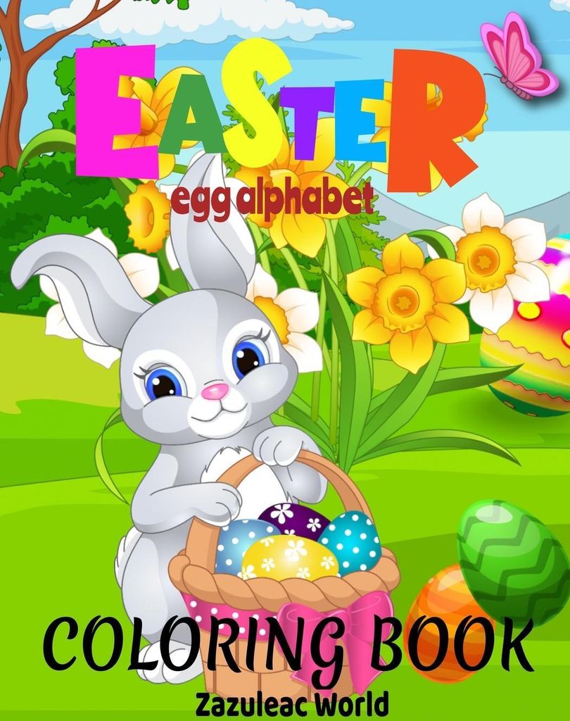 Easter Egg Alphabet Coloring Book For Kids