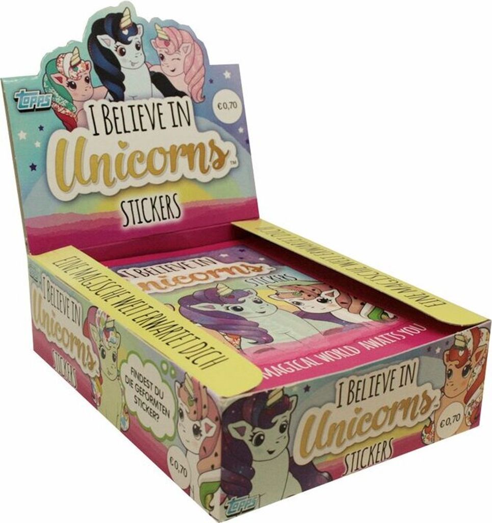 Topps - I believe in Unicorns - Sammelsticker - 1 Display (30 Tüten)