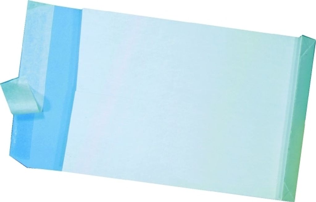 mayer-network 30007044 Faltentaschen - B4, fadenverstärkt, ohne Fenster, 40 mm-Falte, Klotzboden, haftklebend, 125 g/qm, weiß, 100 Stück