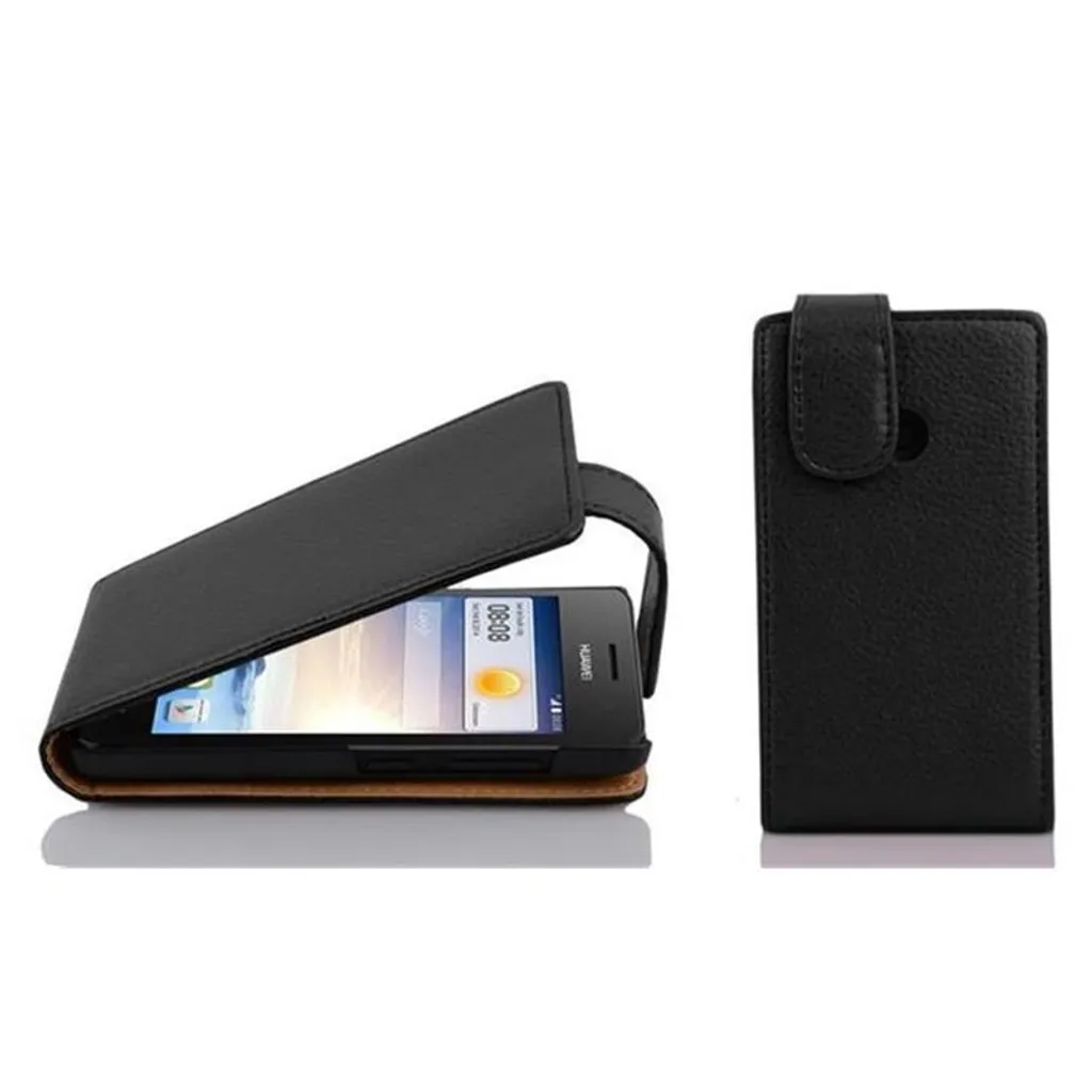 Cadorabo Cover Huawei ASCEND G330 Nera Similcuoio Custodia Protettiva
