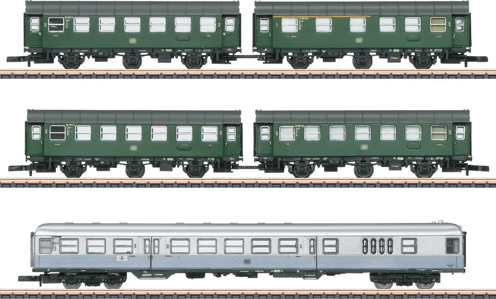 Set de 5 voitures voyageurs DB Märklin 87074 Z avec fonction réversible