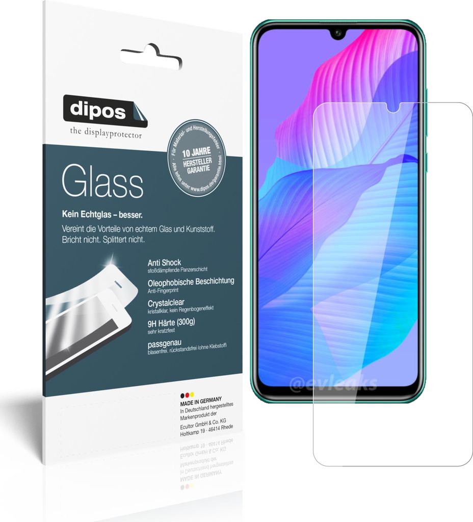 1x Schutzfolie für Huawei P Smart S - Anti-Shock 9H Folie Produktbild 