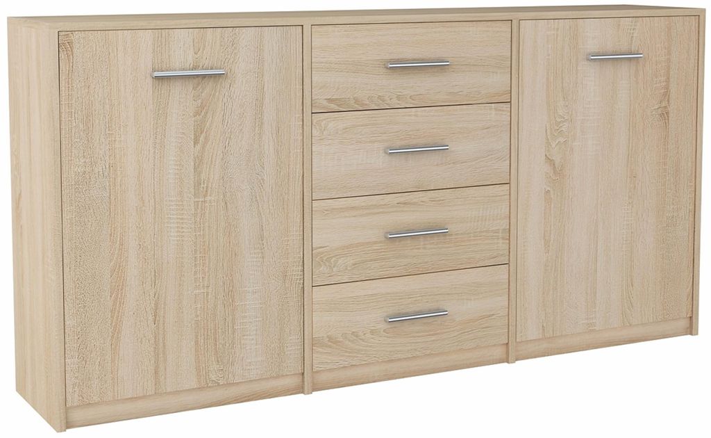 MATKAM Kommode,  B177 x H75 x T35 cm, Sideboard mit 4 Produktbild 