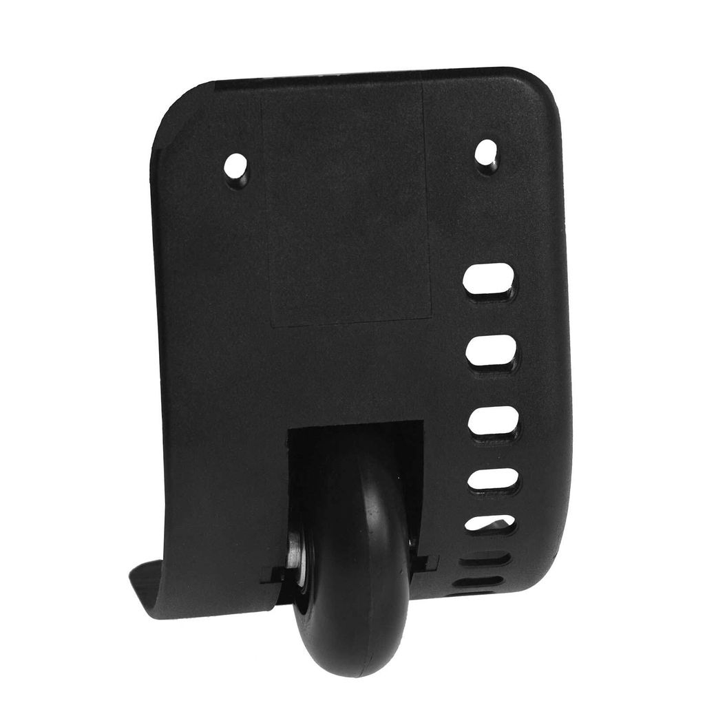 2 Räder Rollen Ersatzräder schwarz Kunststoff - für Tasche Produktbild 