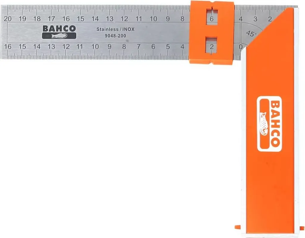 Équerre de charpentier BAHCO 30 cm pour traçage de charpente et ossature