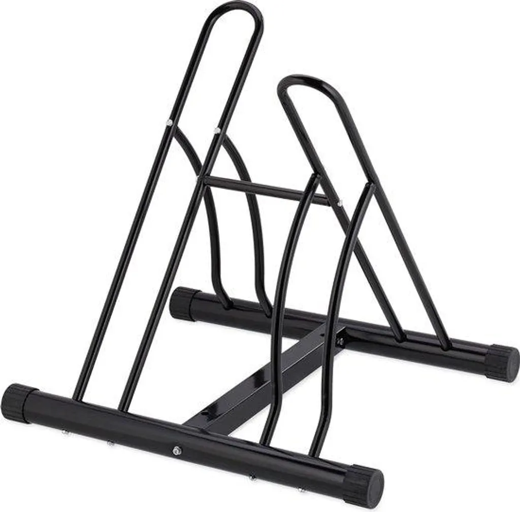 Support à vélos robuste - Acier noir - Largeur pneu 60 mm - 2 places