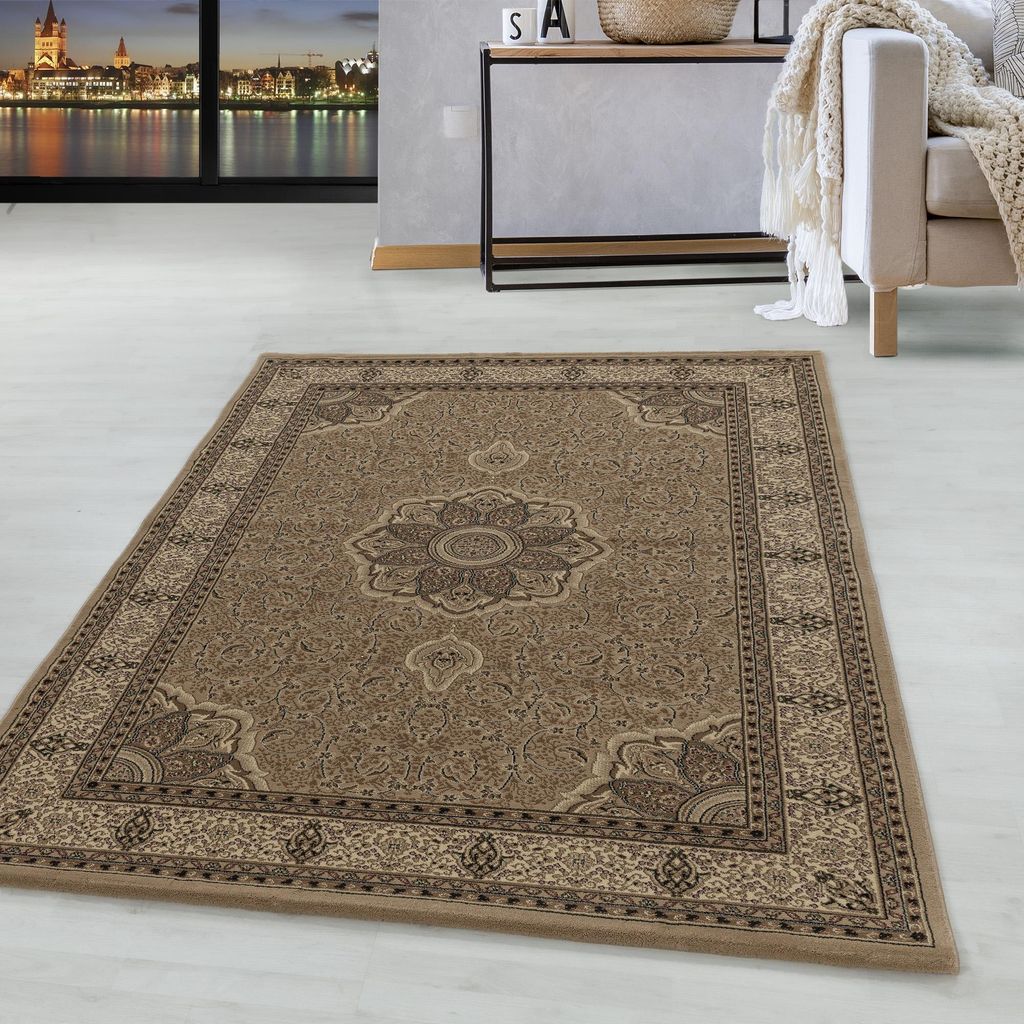 Homebyhome Orientteppich Klassischer Wohnzimmer Teppich mit orientalischem Muster pflegeleicht & rechteckig Grösse 240x340 cm