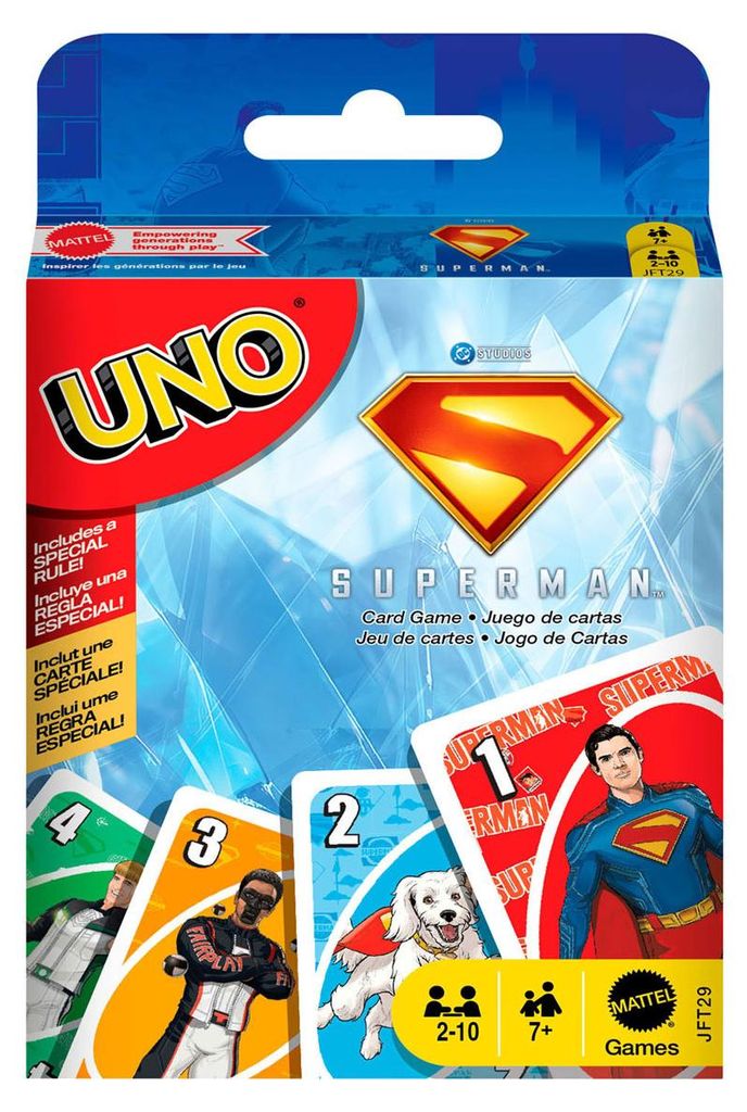 Games UNO Superman, Kartenspiel, Abwurf, 7 Jahr(e)