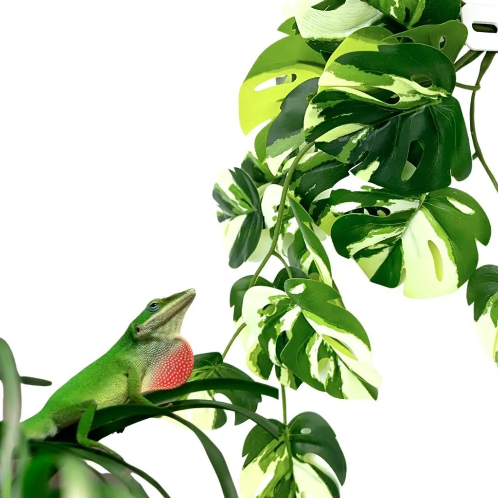 Plante Artificielle pour Terrarium BioBush No3 Monstera Variegata Luxe