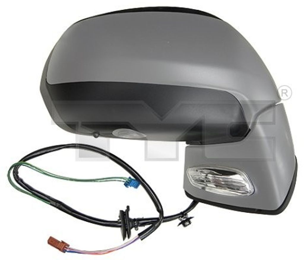 TYC 305-0123 Außenspiegel Seitenspiegel Rechts für CITROËN C4 Grand Picasso I (UA) Konvex Beheizt Grundiert