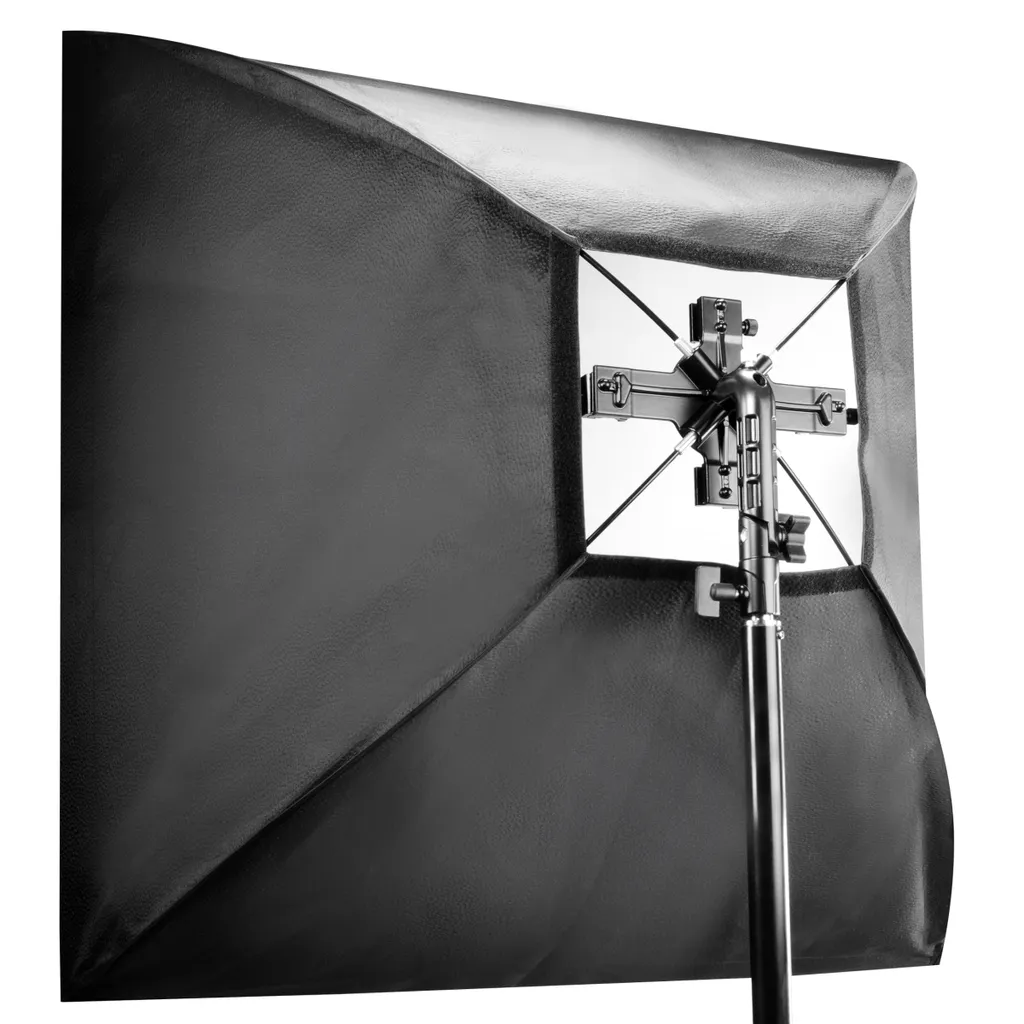 Walimex Softbox 90x90cm con Set 4 Supporti Flash | Qualità Fotografica