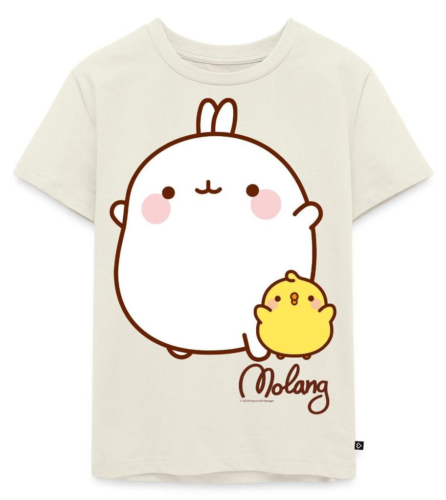 Spreadshirt Molang Piu Piu Freunde Kinder Premium T-Shirt, 110/116 (4 Jahre), Naturweiß