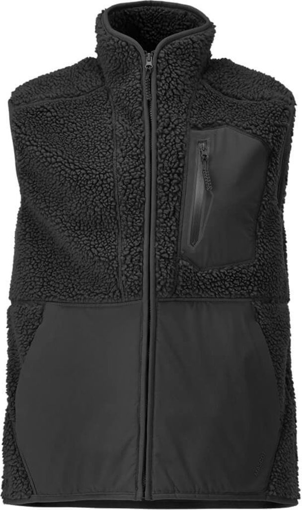 Mascot Faserpelz Thermo-Weste mit Reißverschluss Gr. 3XL, schwarz