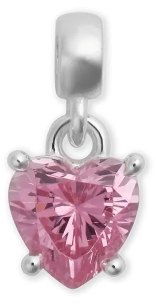 Pendentif argent cœurs roses DW00401054, cadeau idéal pour la Saint-Valentin