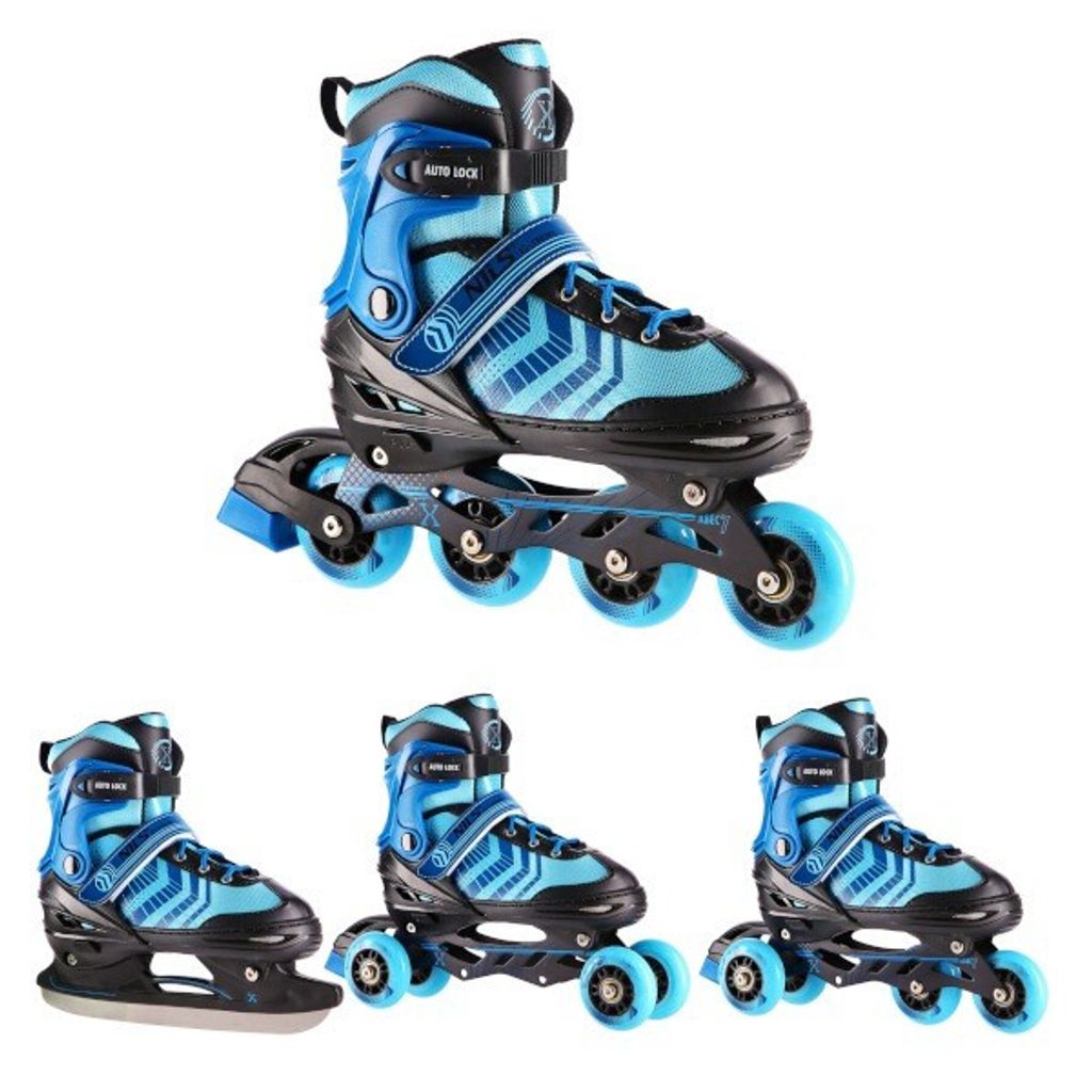 Korčule NILS Extreme NH18192A 4v1 black and blue L(39-43) Obrázok produktu 