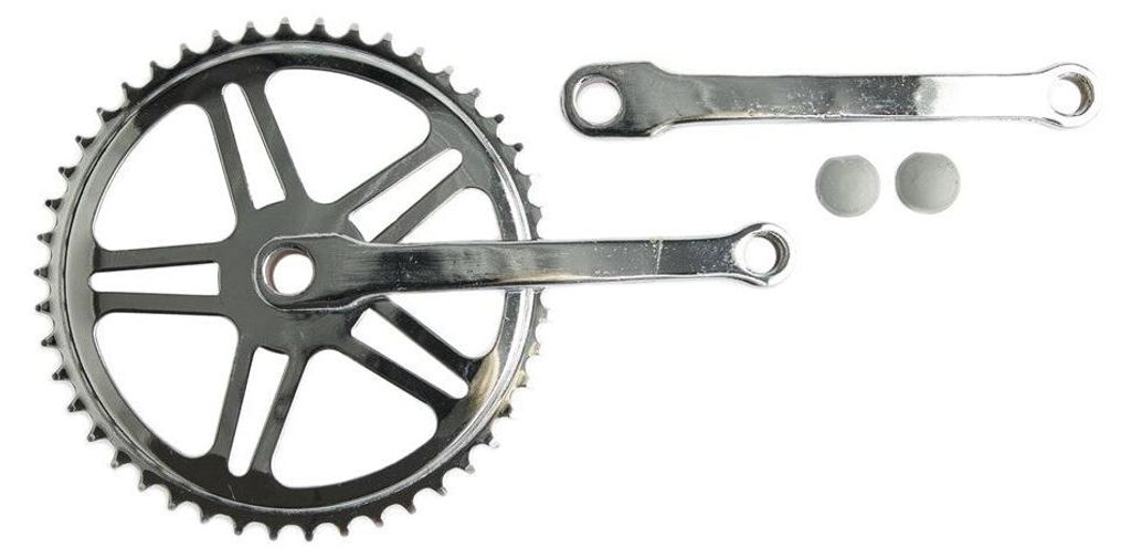 Kurbel Set mit Spiegat 46T 170 mm Silber Produktbild 
