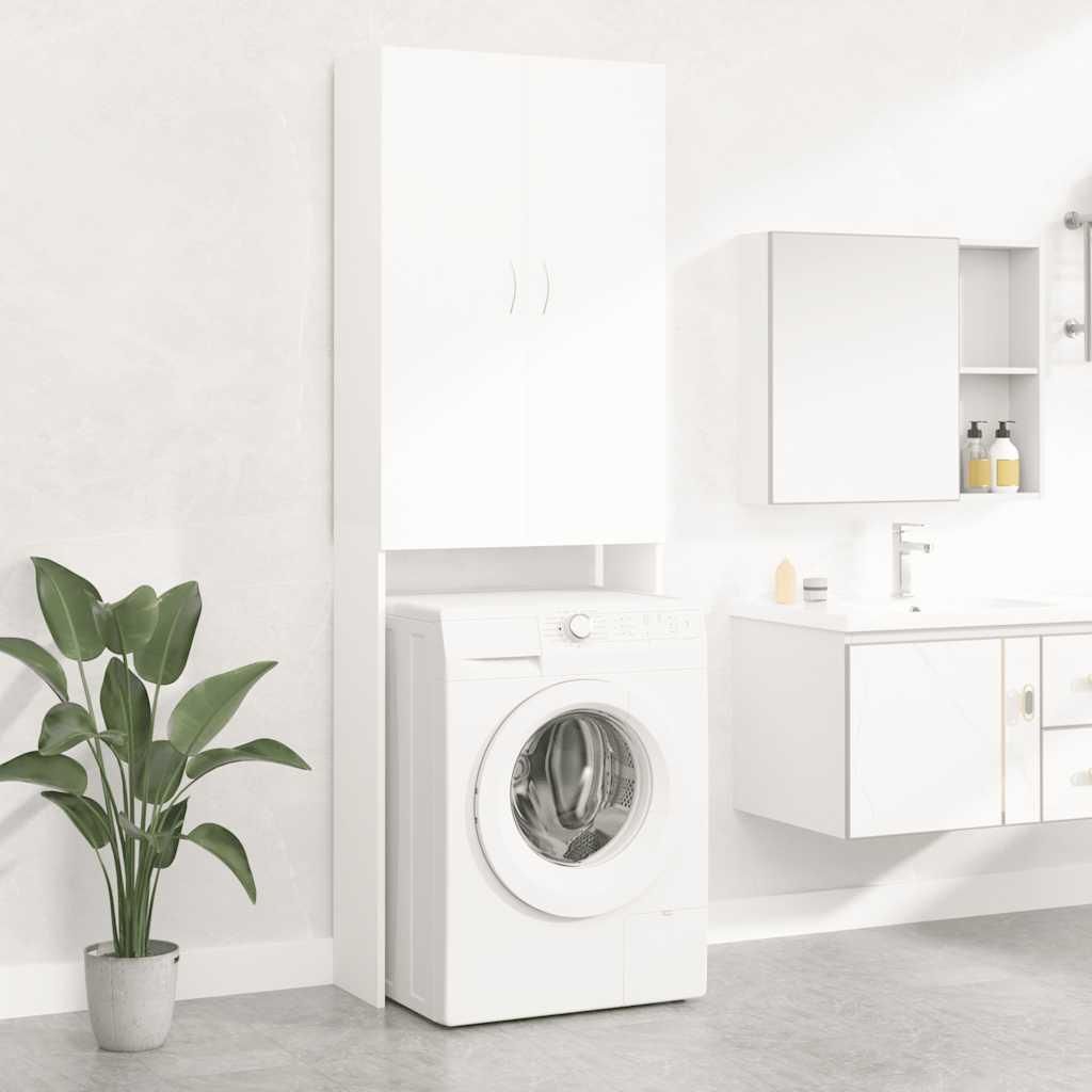 vidaXL Armoire pour lave-linge blanc 64x25,5x190 cm Image du produit 