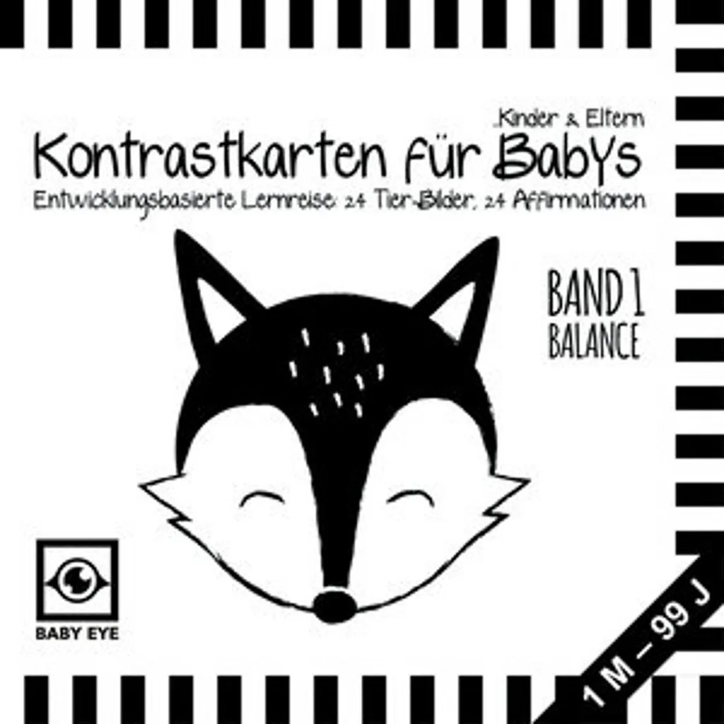 Cartes Montessori Bébé : 24 Illustrations Noir et Blanc avec Affirmations