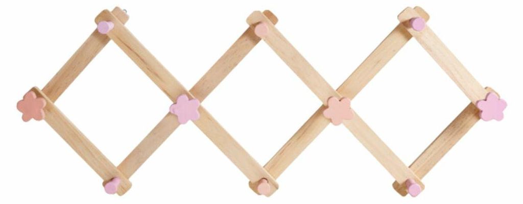 HOWHOMELY | Porte-manteau mural - patères - beige - 35 x 10 Image du produit 
