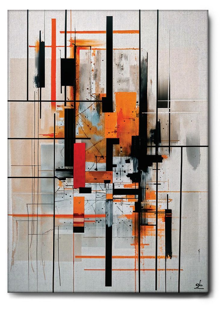 Giallobus - 27 - Geometric - Giallobus - 70L x 100W cm - Bild - Leinwand mit Standardrahmen