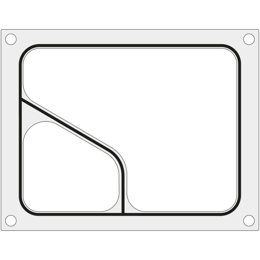 Matrice Hendi 805510 pour machine MCS barquette bipartite COLT 227x178