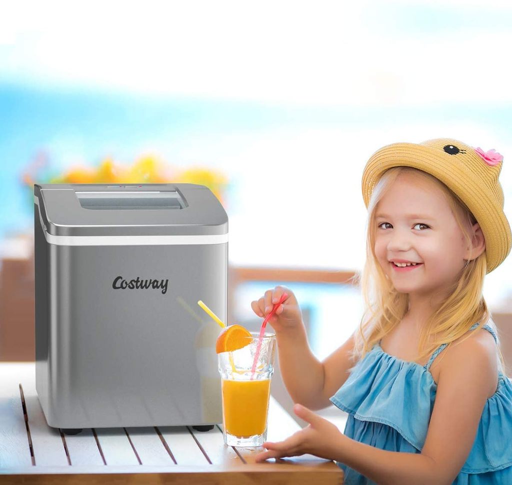 Eiswürfelmaschine Ice Maker Eismaschine Eiswürfelbereiter inkl.Eiswürfelschaufel 
