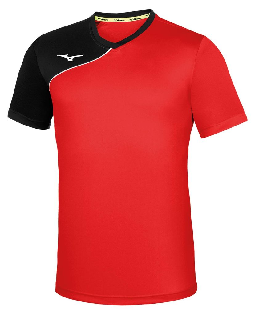 Mizuno Kinder TEAM TRAD SHUKYU SHIRT JNR - P2EA7930, Farbe:rot/schwarz, Textil:164