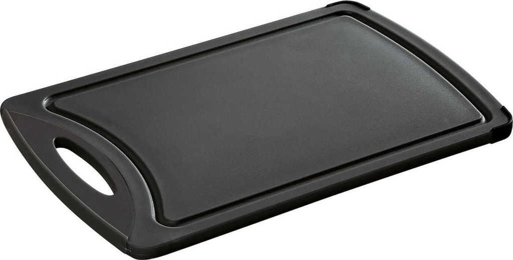Zassenhaus Easy Cut Schneidebrett, Kunststoff, 32 x 20 cm, Schwarz