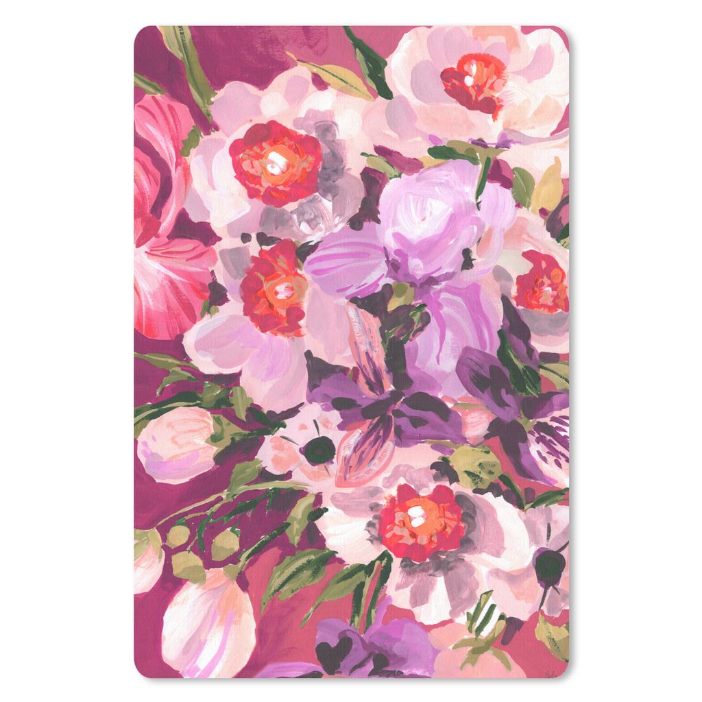 MuchoWow Mauspad Mousepad Rosa - Orchidee - Blumen - Botanisch 40x60 cm - Mousepads - Maus Mat - Pad - Mausunterlage - Schreibtisch Accesoire