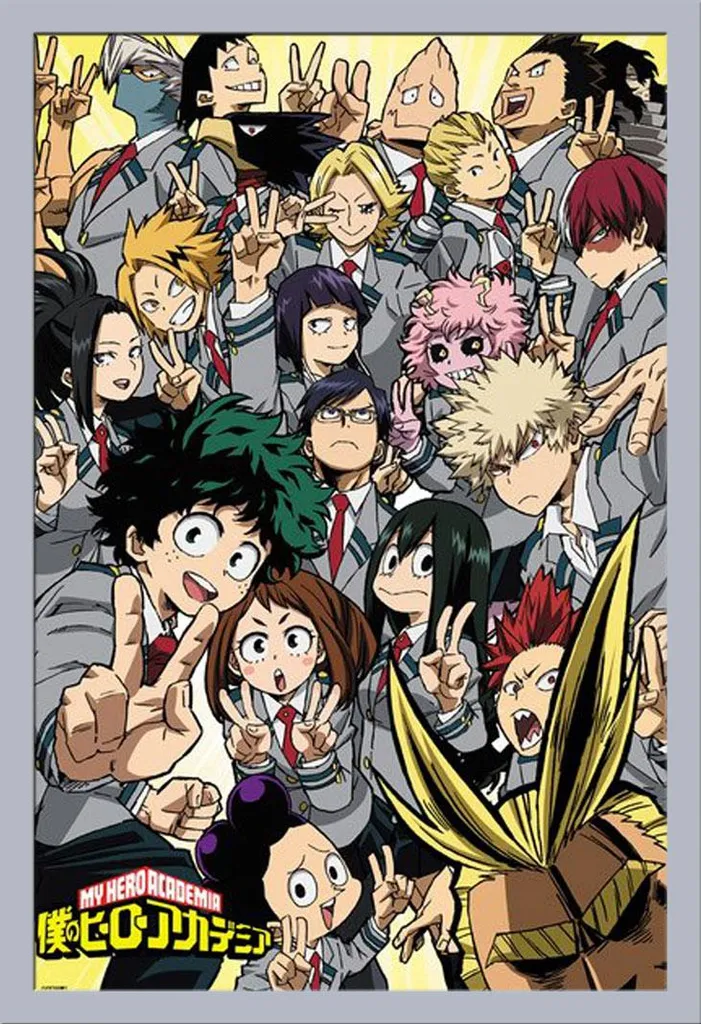 Decorazione Parete My Hero Academia Cornice Argento Shinsuke®