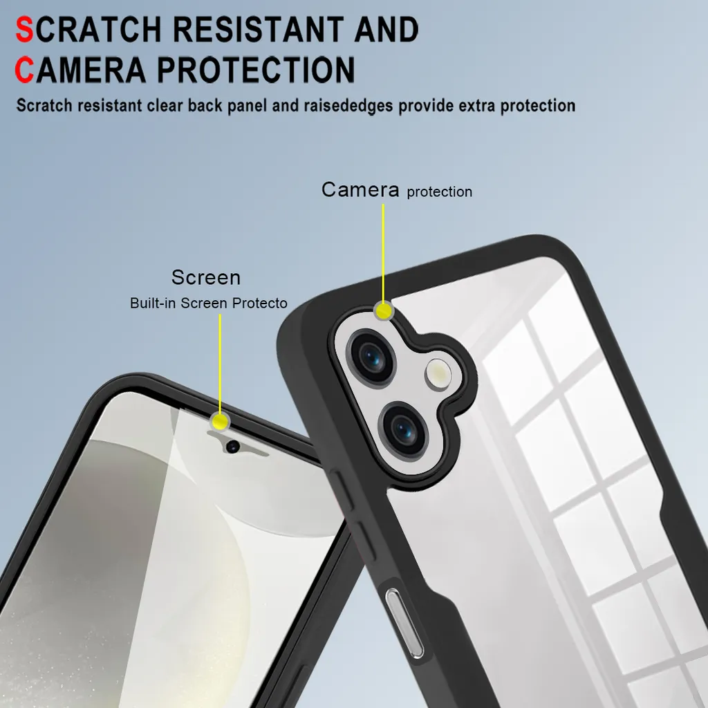 Cover Integrale Samsung A06 360° Viola con Screen Protector - 4