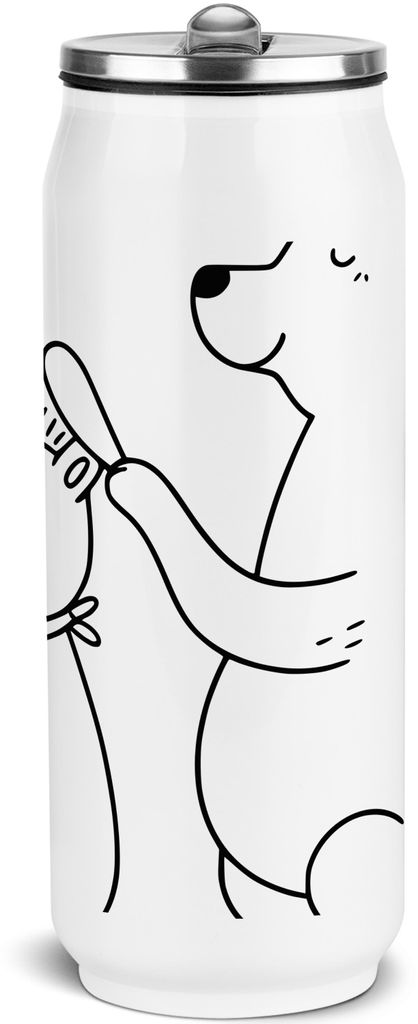 Mr. & Mrs. Panda Trinkflasche Bär Kind - Weiß - Geschenk, Familie, Muttertag, Thermoflasche, Wasserflasche, sport, Edelstahl, Mehrwegdose, Vorbil...