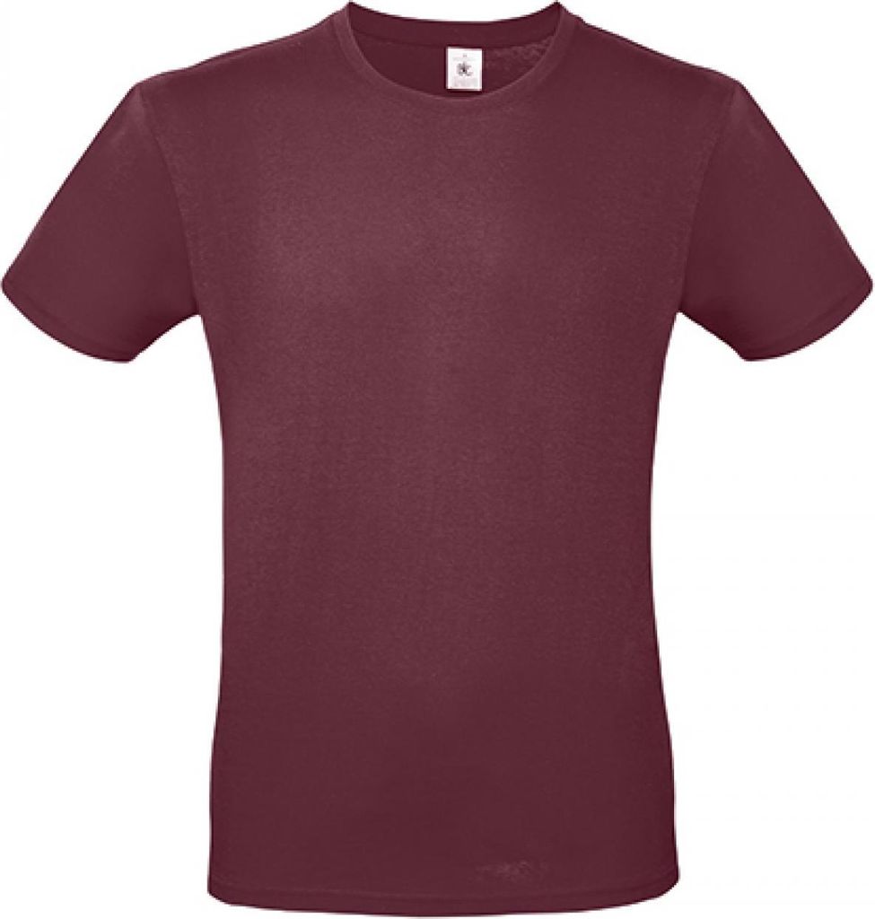 B&C TU01T | Herren T-Shirt E150 / -100 - Farbe: Burgundy - Größe: S