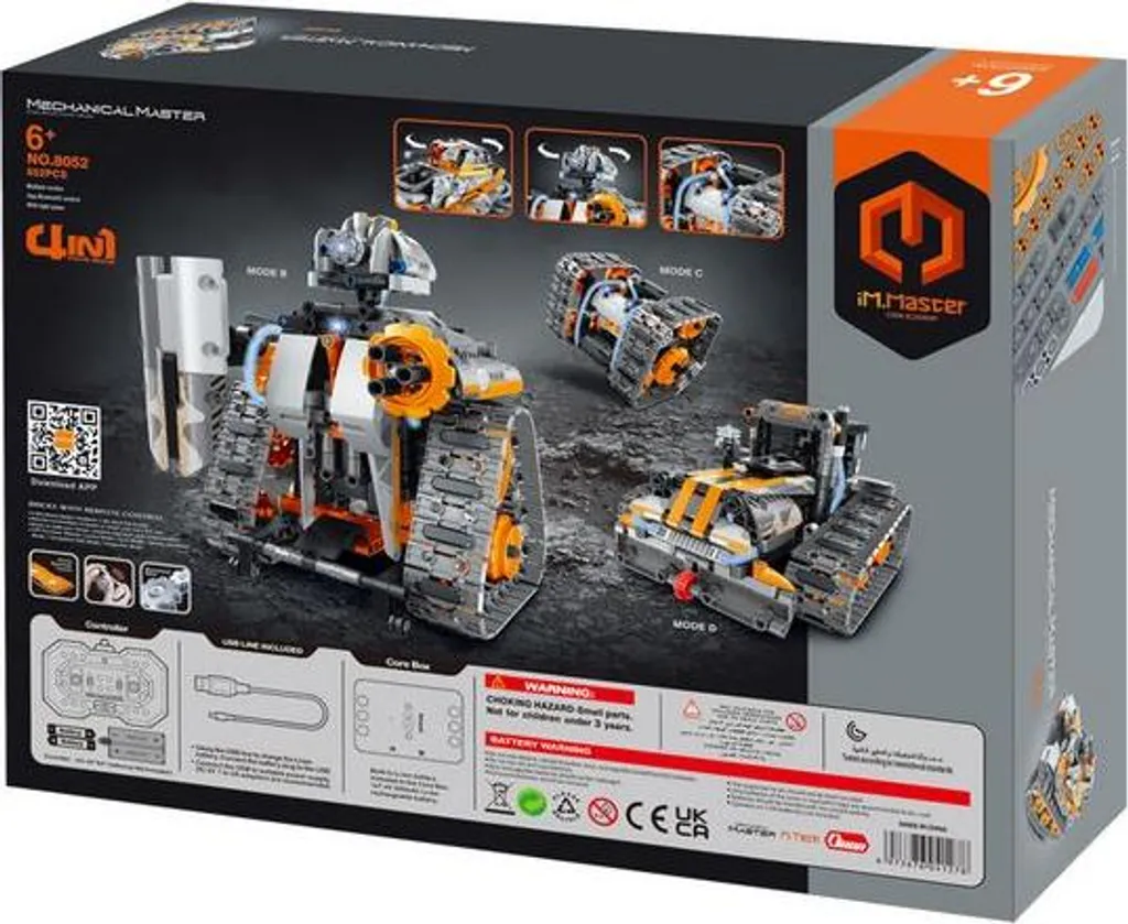 Tank RC Programmable 552 Pièces avec Chenilles Mobiles et 4 Modèles - 2
