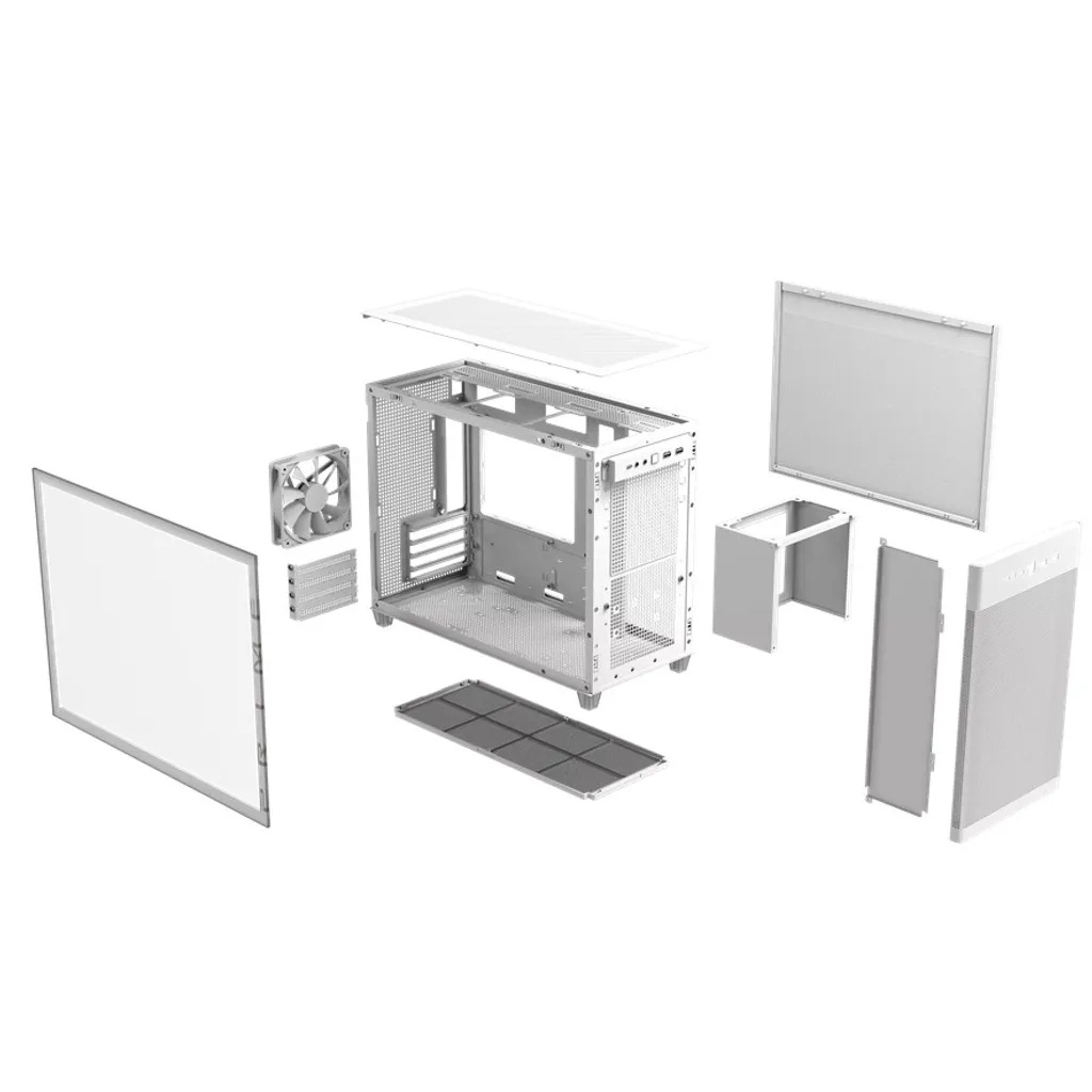 Design e Luce: Asus AP201 Prime Case TG White per Build Iconiche - 8