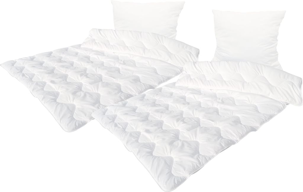 4-Jahreszeiten Bettdecke Steppbett Kopfkissen Steppdecke Zudecke Bettenset Decke 