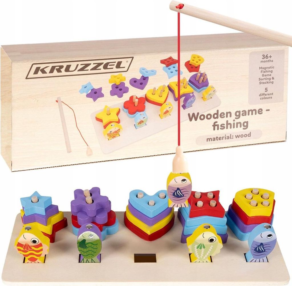 Kruzzel 22565 Drevená skladačka pre deti Obrázok produktu 